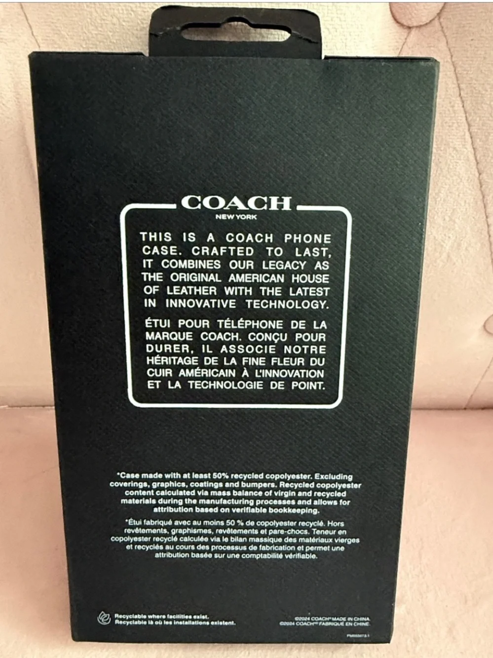 COACH Brown Folio Case for 2024 iPhone Pro Max